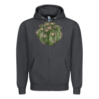 Smoke eagle claws cactus Zipper Hoodie - LillyAllenDesigns