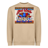 Mushroom god bless america land that i love Heavyweight Sweatshirt - HRA Design Shop