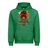 Emerald santas favorite pharmacy tech afro messy bun Urban Hoodie - texasbilliewilder