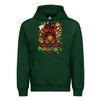 Forest Green santas favorite pharmacy tech afro messy bun Urban Hoodie - texasbilliewilder
