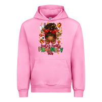 Fuchsia Pink santas favorite pharmacy tech afro messy bun Urban Hoodie - texasbilliewilder