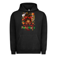 Pigment Black santas favorite pharmacy tech afro messy bun Urban Hoodie - texasbilliewilder