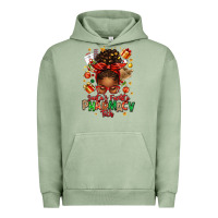 Pigment Oil Green santas favorite pharmacy tech afro messy bun Urban Hoodie - texasbilliewilder