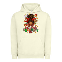 Pigment Pistachio santas favorite pharmacy tech afro messy bun Urban Hoodie - texasbilliewilder