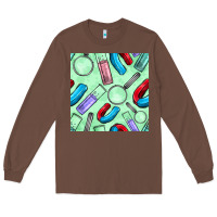Chestnut sciences seamless pattern Long Sleeve Tee - BundleAndBundleShop