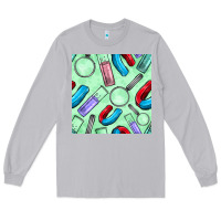 Moon Dust sciences seamless pattern Long Sleeve Tee - BundleAndBundleShop