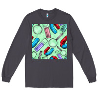 Smoke sciences seamless pattern Long Sleeve Tee - BundleAndBundleShop