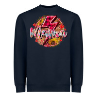 Navy mama lighting bolt Heavyweight Sweatshirt - RacoonDesign