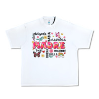 White ella es mama Urban Heavy Tee - JahusDesignShop