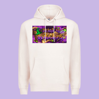 Drink Up Witches Premium Hoodie Designed By Barkaloodesign