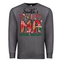 Charcoal Heather santa favorite medical assistant Premium Sweatshirt - MaliasSmallBusiness