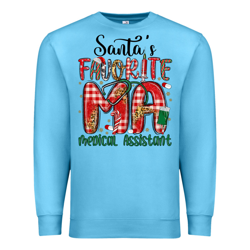 Santa Favorite Medical Assistant Premium Sweatshirt by MaliasSmallBusiness | Teevron