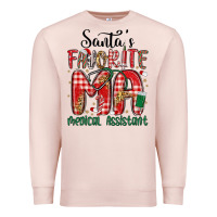 Pale Pink santa favorite medical assistant Premium Sweatshirt - MaliasSmallBusiness