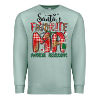 Seafoam santa favorite medical assistant Premium Sweatshirt - MaliasSmallBusiness