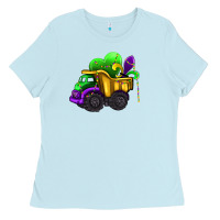 Baby Blue loads of mardi gras truck Ladies Tee - AdoDesignShop