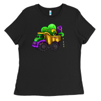 Black loads of mardi gras truck Ladies Tee - AdoDesignShop