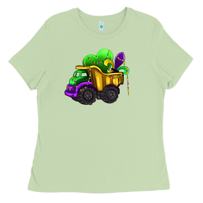 Loads Of Mardi Gras Truck Ladies Tee by AdoDesignShop | Teevron