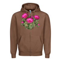 Chestnut eagle claws cacti Zipper Hoodie - LillyAllenDesigns