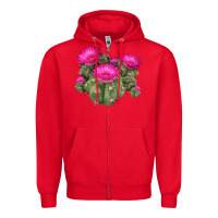 Red eagle claws cacti Zipper Hoodie - LillyAllenDesigns