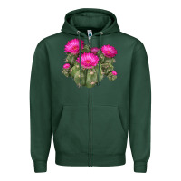 Sports Green eagle claws cacti Zipper Hoodie - LillyAllenDesigns