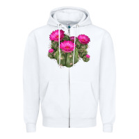 White eagle claws cacti Zipper Hoodie - LillyAllenDesigns