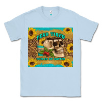 Dusty Blue dead tired fueled by coffee Classic Tee - Artiststas