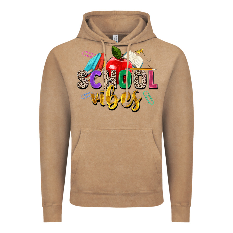 School Vibes Vintage Hoodie by Zillion Design Studio | Teevron