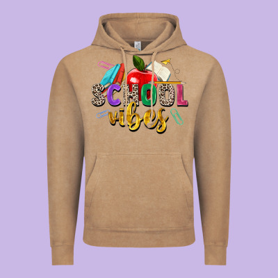 School Vibes Vintage Hoodie Designed By Zillion Design Studio