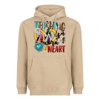 Mushroom teaching is a work of heart Heavyweight Hoodie - NancyCooperArtShop