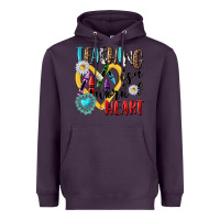 Plum teaching is a work of heart Heavyweight Hoodie - NancyCooperArtShop