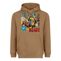 Toasted Coconut teaching is a work of heart Heavyweight Hoodie - NancyCooperArtShop