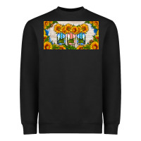 Black american mason jar sunflower license plate Heavyweight Sweatshirt - HRA Design Shop