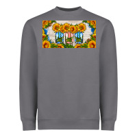 American Mason Jar Sunflower License Plate Heavyweight Sweatshirt | Teevron