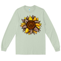 Matcha sunflower leopard Long Sleeve Tee - JahusDesignShop