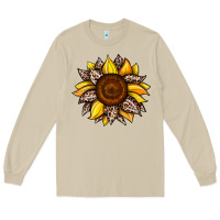 Mushroom sunflower leopard Long Sleeve Tee - JahusDesignShop