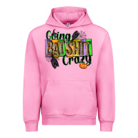 Fuchsia Pink Going bat shit crazy Urban Hoodie - NancyCooperArtShop