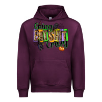 Mauve Wine Going bat shit crazy Urban Hoodie - NancyCooperArtShop