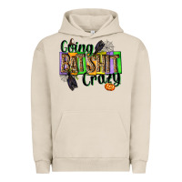 Pigment French Oak Going bat shit crazy Urban Hoodie - NancyCooperArtShop