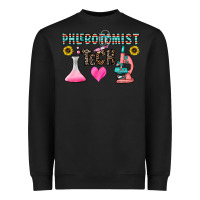 Black phlebotomist tech Heavyweight Sweatshirt - CowhideDigitalArt