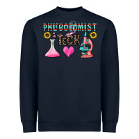 Navy phlebotomist tech Heavyweight Sweatshirt - CowhideDigitalArt