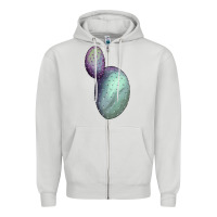 Dove Grey opunthia santa rita cactus Zipper Hoodie - LillyAllenDesigns