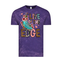 Cloud Purple live on the edge ice skating Vintage Tee - FaDigitalArtStudio