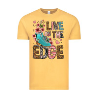 Vintage Mustard live on the edge ice skating Vintage Tee - FaDigitalArtStudio