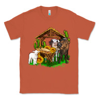 Copper jesus holy night cows and sunflowers Classic Tee - AdoDesignShop