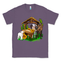 Lavender jesus holy night cows and sunflowers Classic Tee - AdoDesignShop