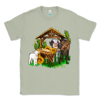 Matcha jesus holy night cows and sunflowers Classic Tee - AdoDesignShop
