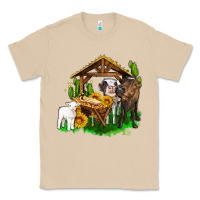 Mushroom jesus holy night cows and sunflowers Classic Tee - AdoDesignShop