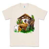Natural jesus holy night cows and sunflowers Classic Tee - AdoDesignShop
