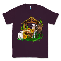 Plum jesus holy night cows and sunflowers Classic Tee - AdoDesignShop
