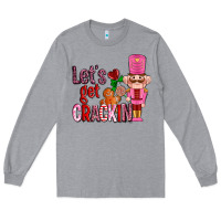 Heather Grey lets get crackin with nutcrackers ado Long Sleeve Tee - AdoDesignShop